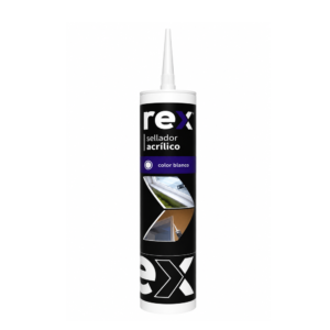 Sellador Acrilico Pintable Blanco 300 ml Rex