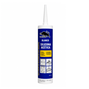Silicona Acetica Blanco 300 ml Toro Negro