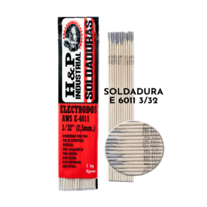 Electrodo SoldaDura 6011 3/32" Bolsa 1 Kilo H&P