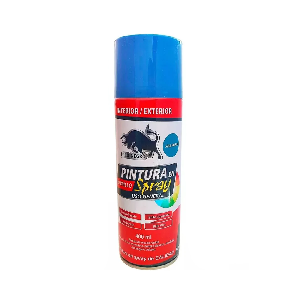 Pintura En Spray Uso General 400 ml Azul Toro Negro