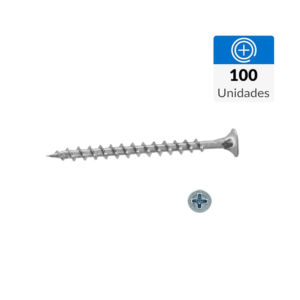 Tornillo CRS Zincado Punta Fina 6X 2" 100 und