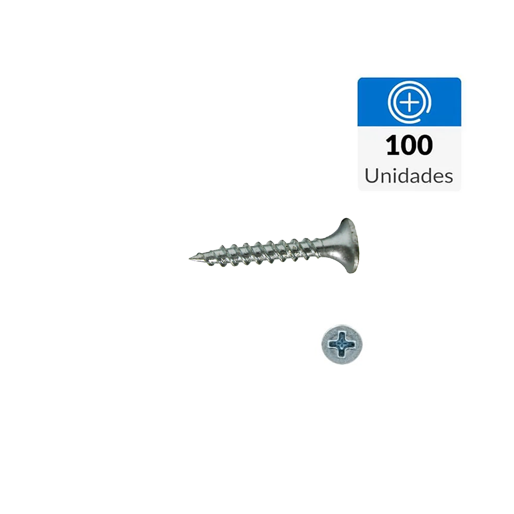 Tornillo CRS Zincado Punta Fina 6X 3/4" 100 und