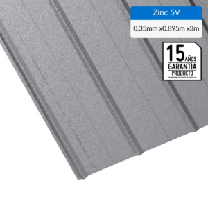 Plancha Zinc Aluminio 5V 0,35 x 895 x 3000 mm