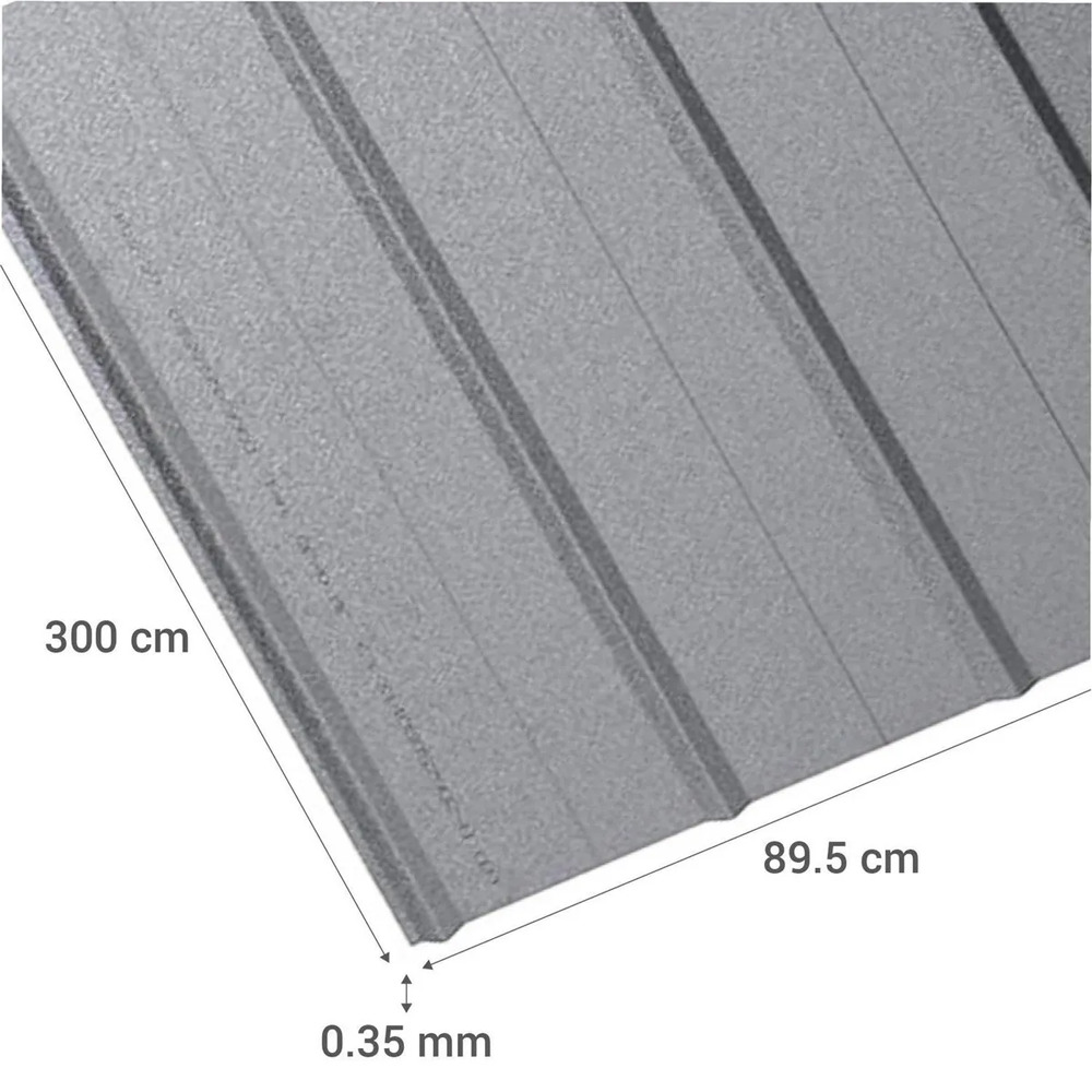 Plancha Zinc Aluminio 5V 0,35 x 895 x 3000 mm - Imagen 2