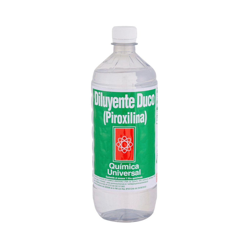 Diluyente Duco 1 lt Transparente Química Universal