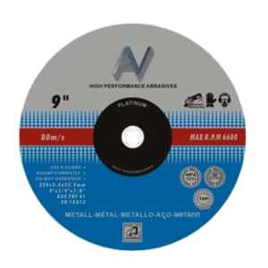 Disco De Corte Metal/Acero 9" AV
