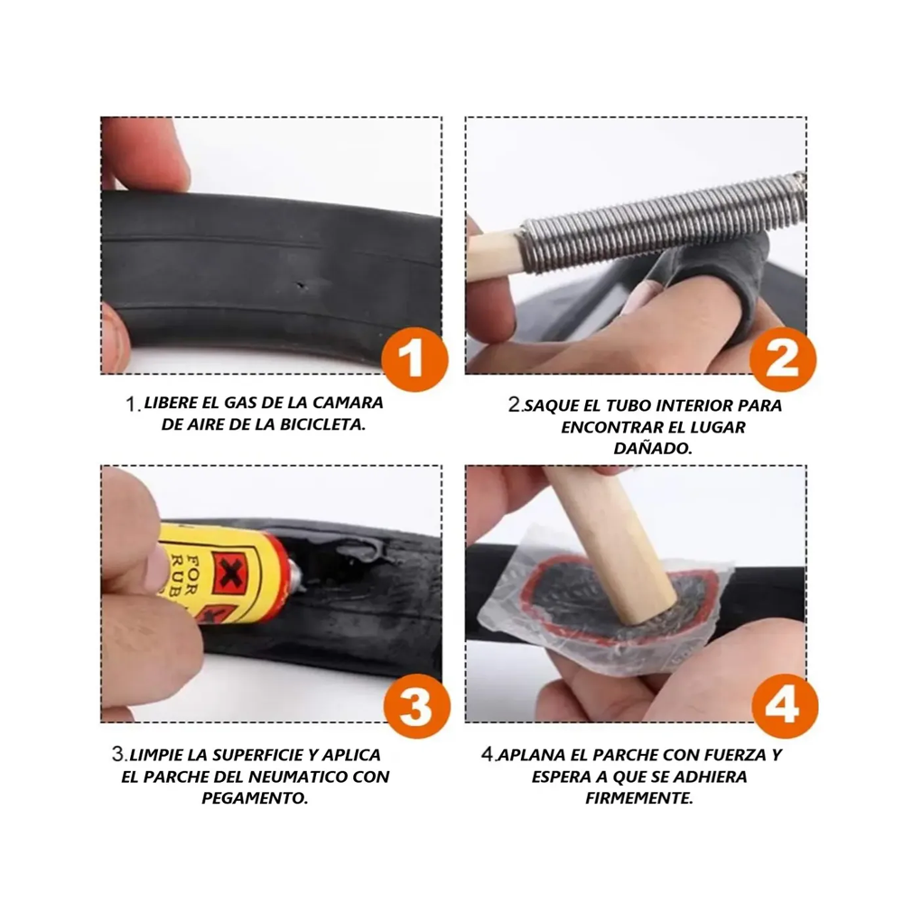Caja De Parche 24 Unidades Para Neumático De Bicicleta - Imagen 4