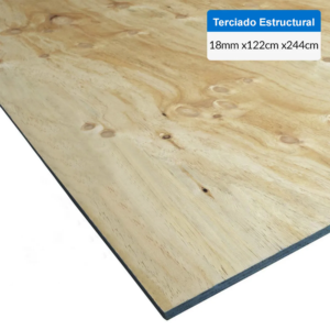 Terciado Estructural de 18mm – 1,22 x 2,44 mt