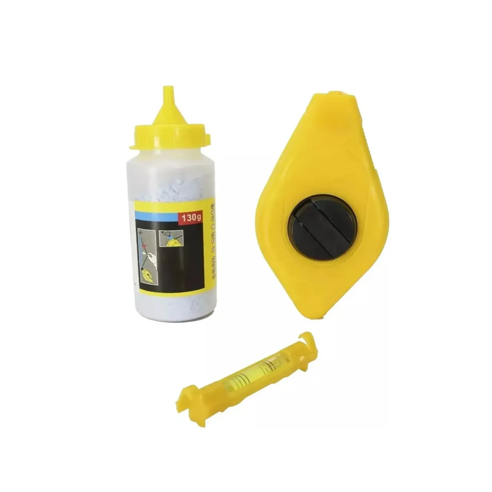 Set Tizador con Nivel de Burbuja y Tiza 130g